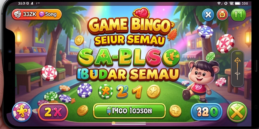 Screenshot gameplay 33ZK yang menunjukkan keseruan permainan Bingo.