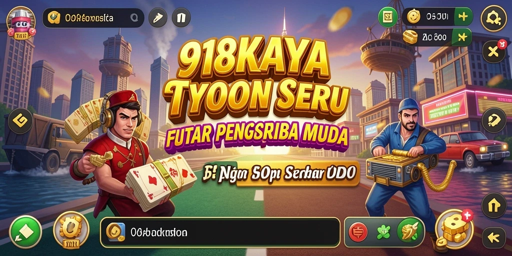 Tampilan gameplay <strong>918KAYA</strong> menunjukkan keseruan membangun bisnis Tycoon.