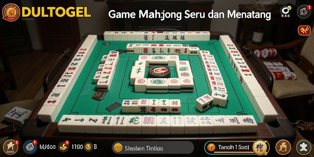 Gameplay seru DULTOGEL dengan tantangan Mahjong.