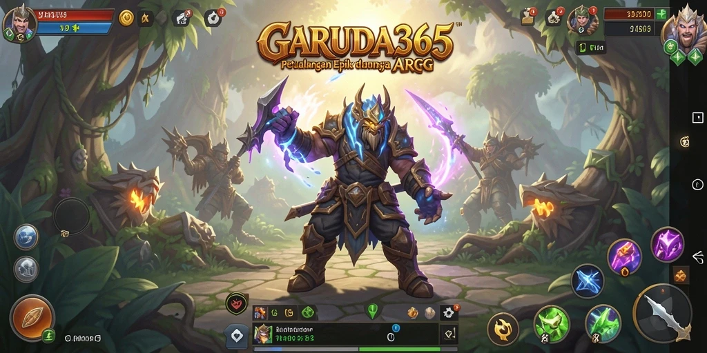 Screenshot menampilkan aksi pertarungan epik di GARUDA365.