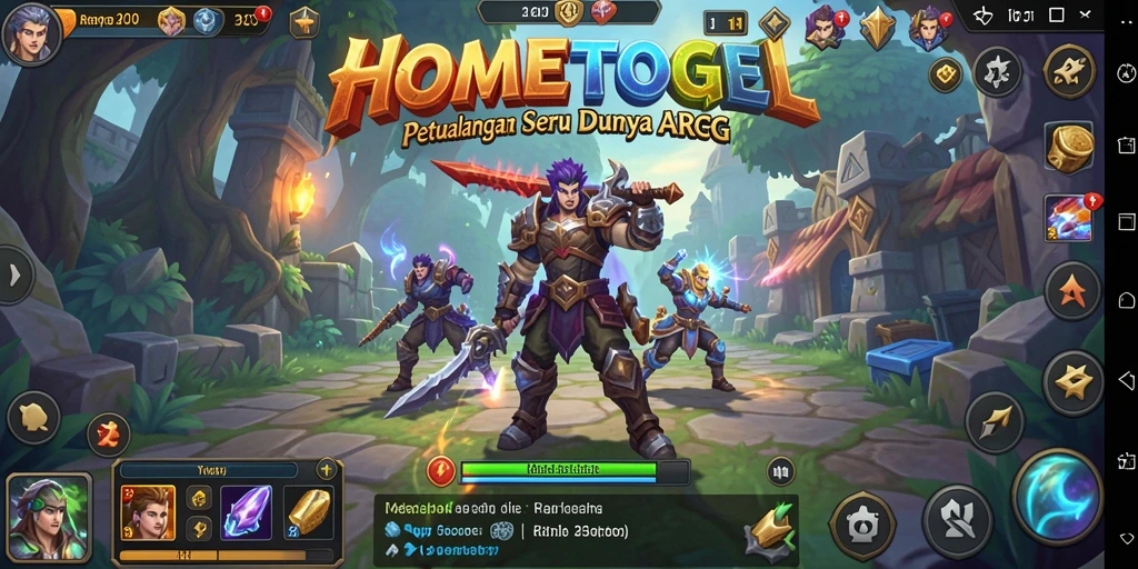 Tampilan gameplay seru dan menegangkan di HOMETOGEL.