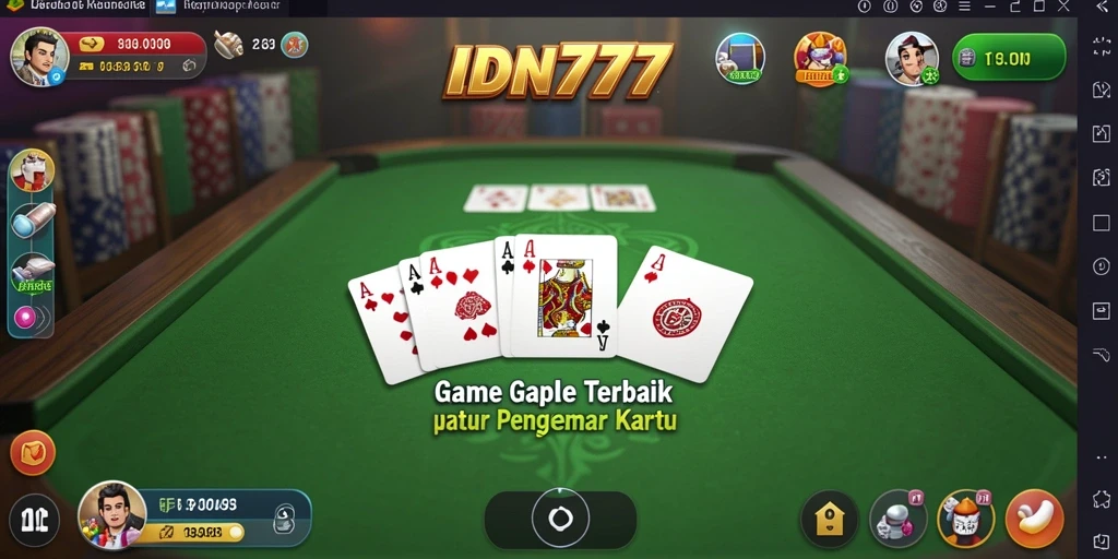 Tampilan gameplay Gaple yang seru dan interaktif.