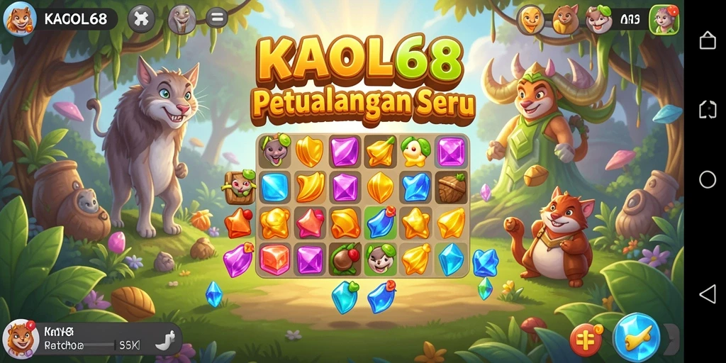 Tanaman berwarna cerah dengan gameplay mencocokkan elemen.