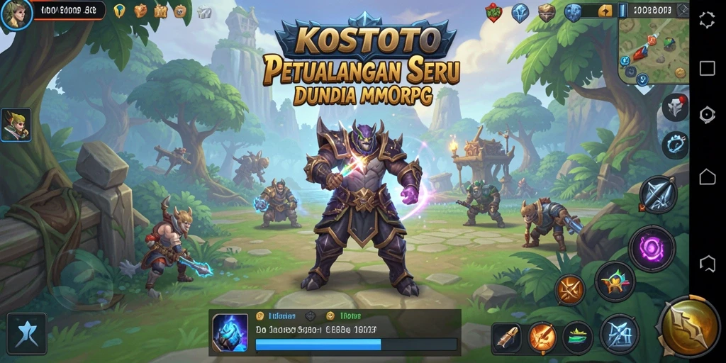 Tampilan gameplay KOSTOTO yang menakjubkan dalam menjelajahi dunia MMORPG.