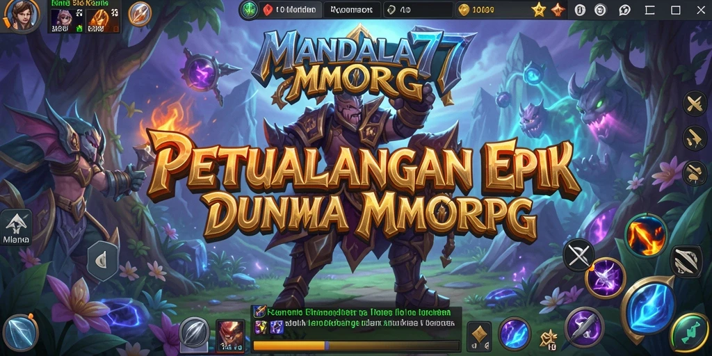 Gameplay MANDALA77 yang menampilkan aksi petualangan seru dan kolaborasi antar pemain.