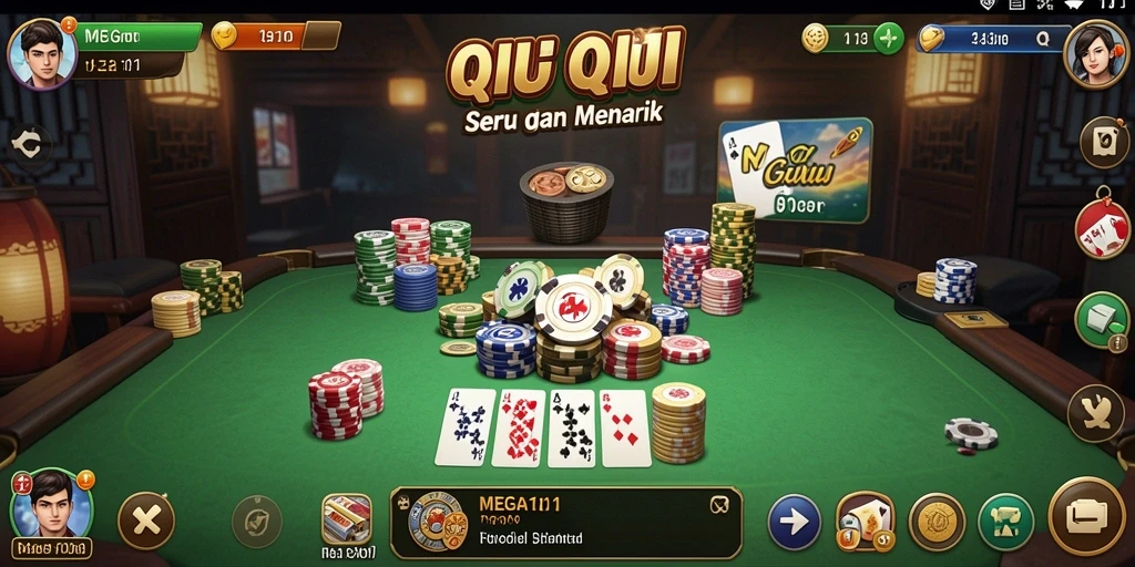 Tampilan gameplay seru QiuQiu di MEGA111.