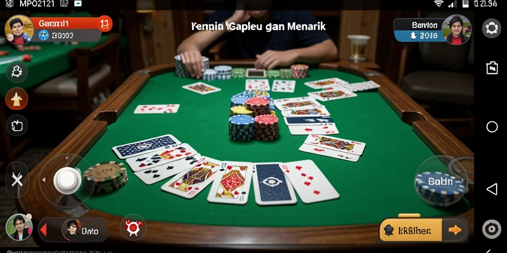 Tampilan gameplay Gaple yang seru dan menarik di MPO2121.