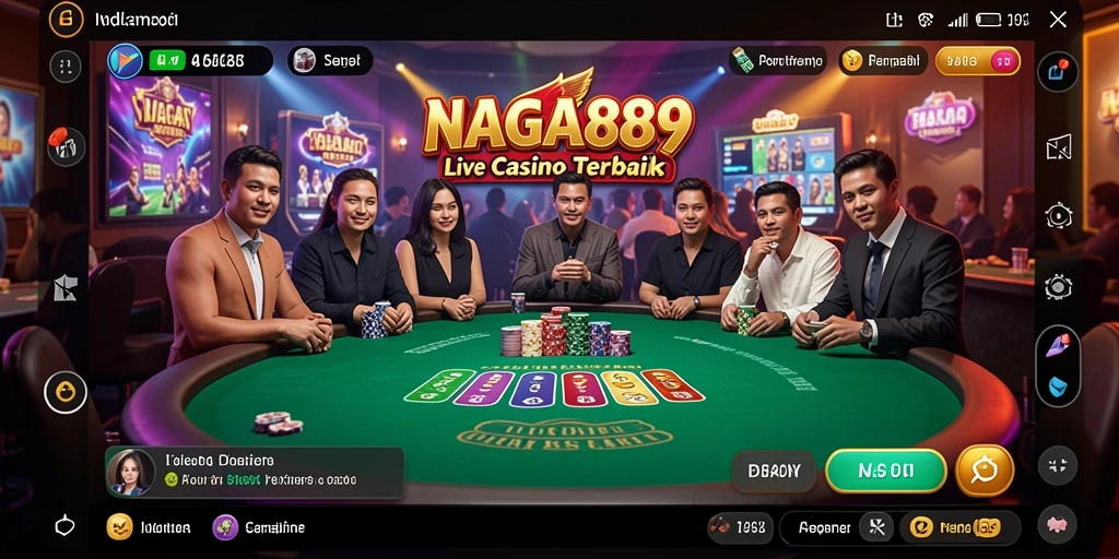 Tampilan gameplay NAGA889 yang menarik dan interaktif dalam Live Casino.