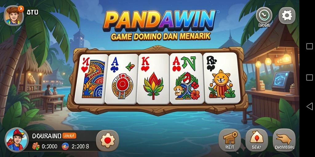 Tampilan menarik saat berkompetisi dalam permainan Domino.