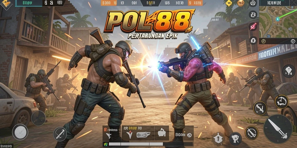 Tangkapan layar POL88 menampilkan aksi mendebarkan dalam pertarungan Battle Royale.