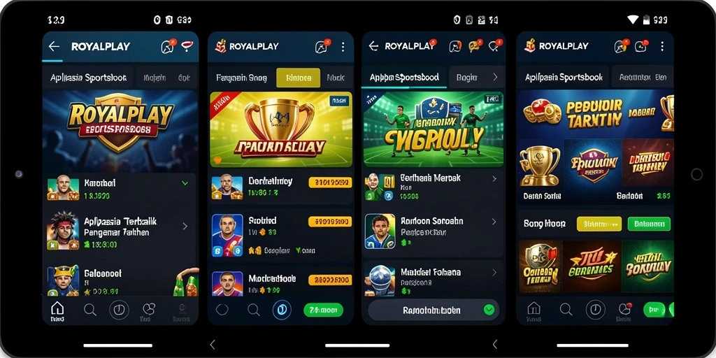 Tampilan gameplay ROYALPLAY dengan fitur taruhan langsung yang menarik.