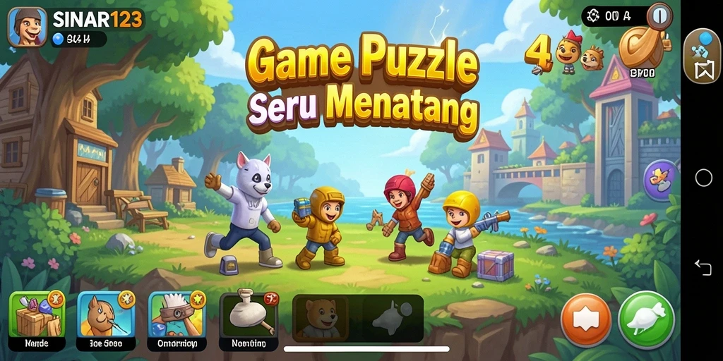 Tampilan gameplay SINAR123 yang penuh warna dan menarik.