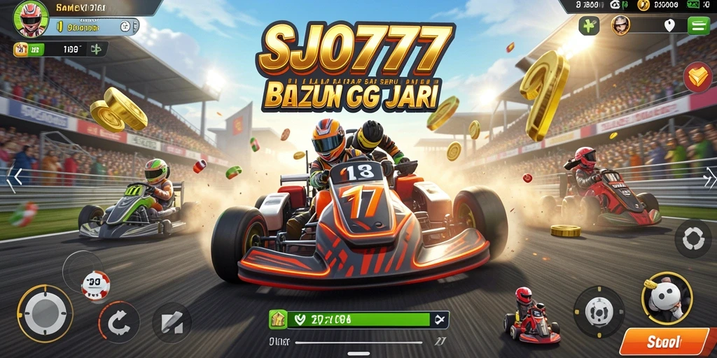Screenshot menampilkan aksi balapan mendebarkan di SJO777 dengan grafik yang memukau.