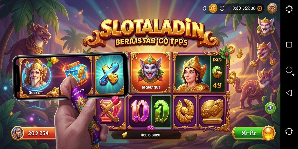 Screenshot gameplay SLOTALADIN menampilkan keseruan permainan slot TPS.