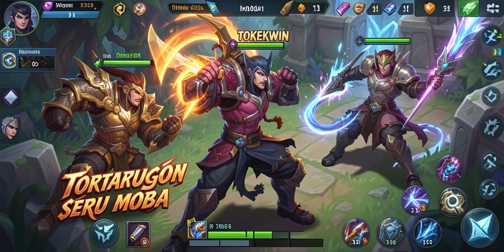 Gameplay seru dan menegangkan di arena pertarungan TOKEKWIN.