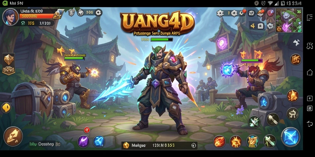 Screenshot UANG4D menunjukkan aksi pertempuran mendebarkan dalam dunia ARPG.
