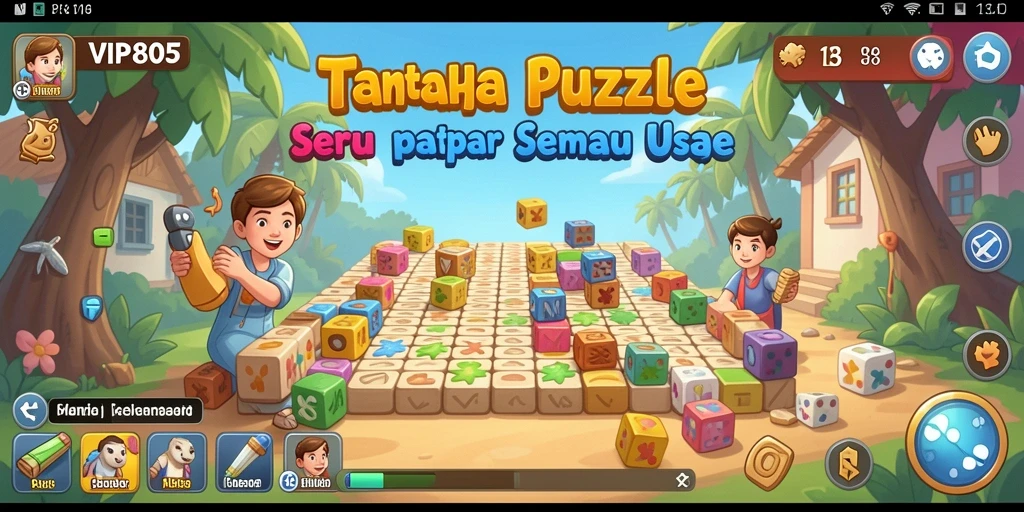 Tampilan gameplay menantang dari VIP805 yang penuh warna.