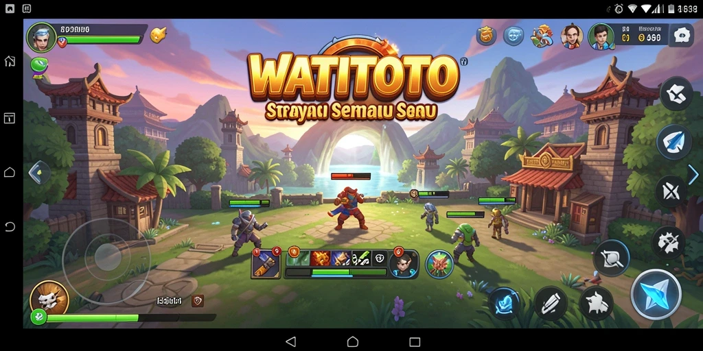 Tampilan gameplay WATITOTO yang menarik dan strategis.